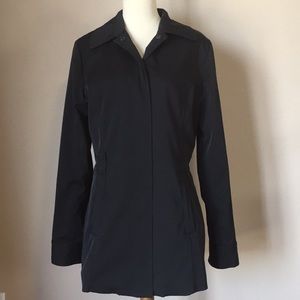 Calvin Klein classic black lined coat S